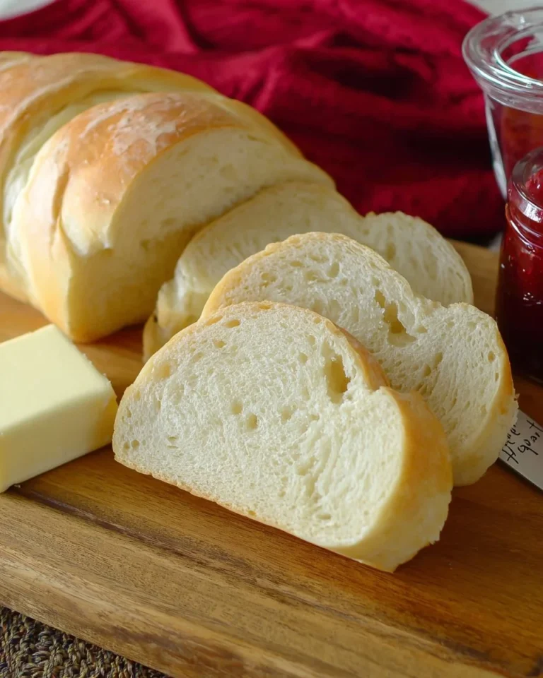 Delicious homemade French bread loaf with a crispy crust and tender inside