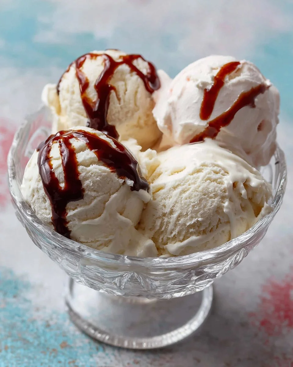 Bowl of homemade frozen yogurt in four flavors with toppings