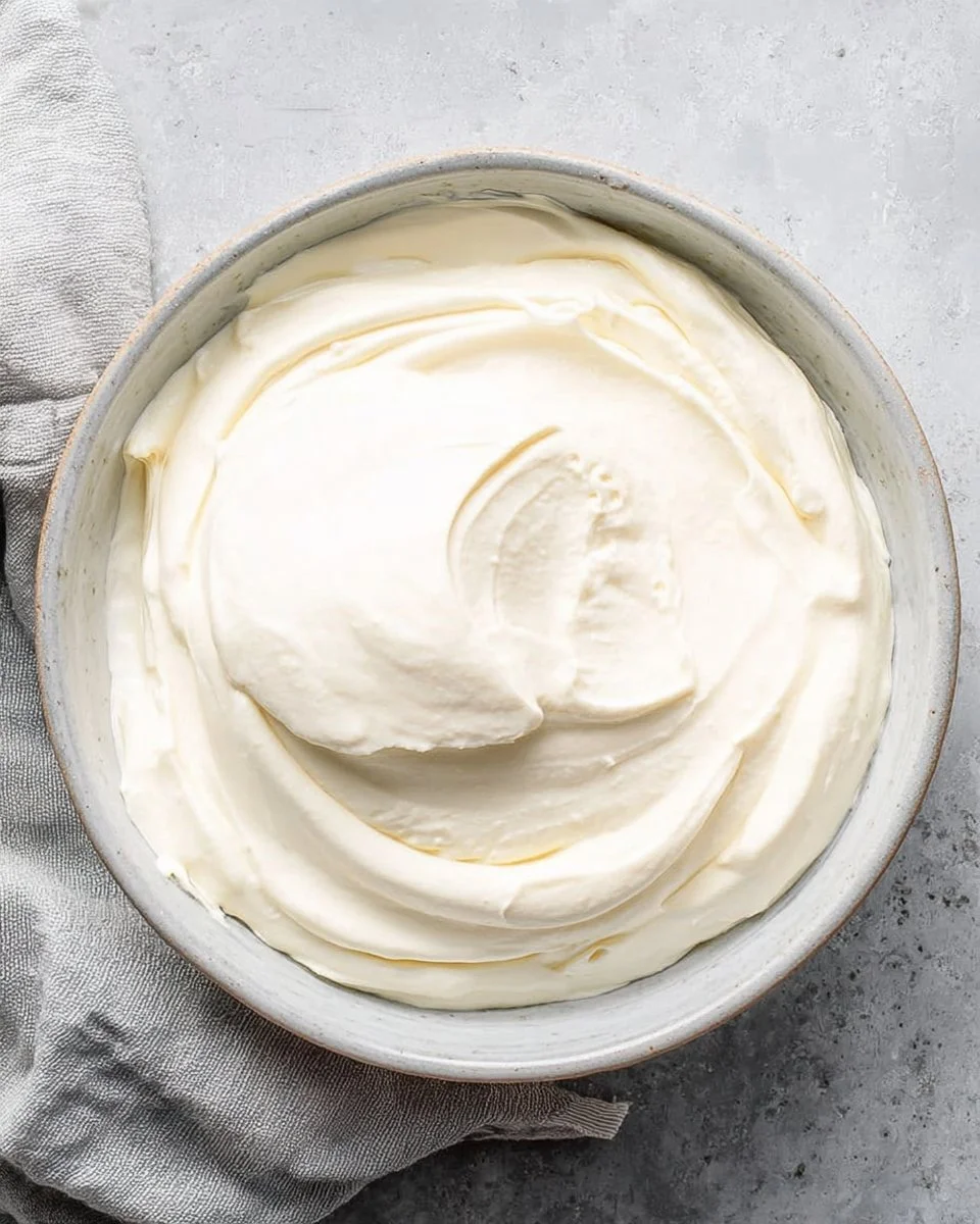 Homemade sour cream in a bowl with a spoon