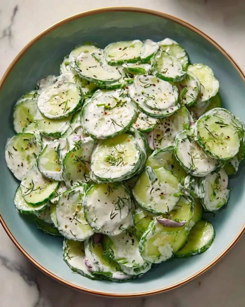 Delicious cucumber salad recipe inspired by Ina Garten's clever trick.