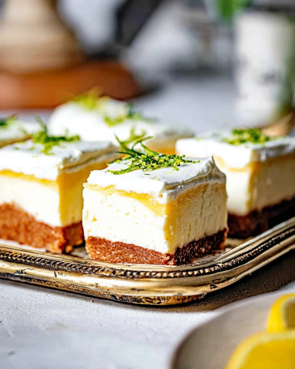 Delicious Key Lime Pie Bars with a creamy filling and graham cracker crust