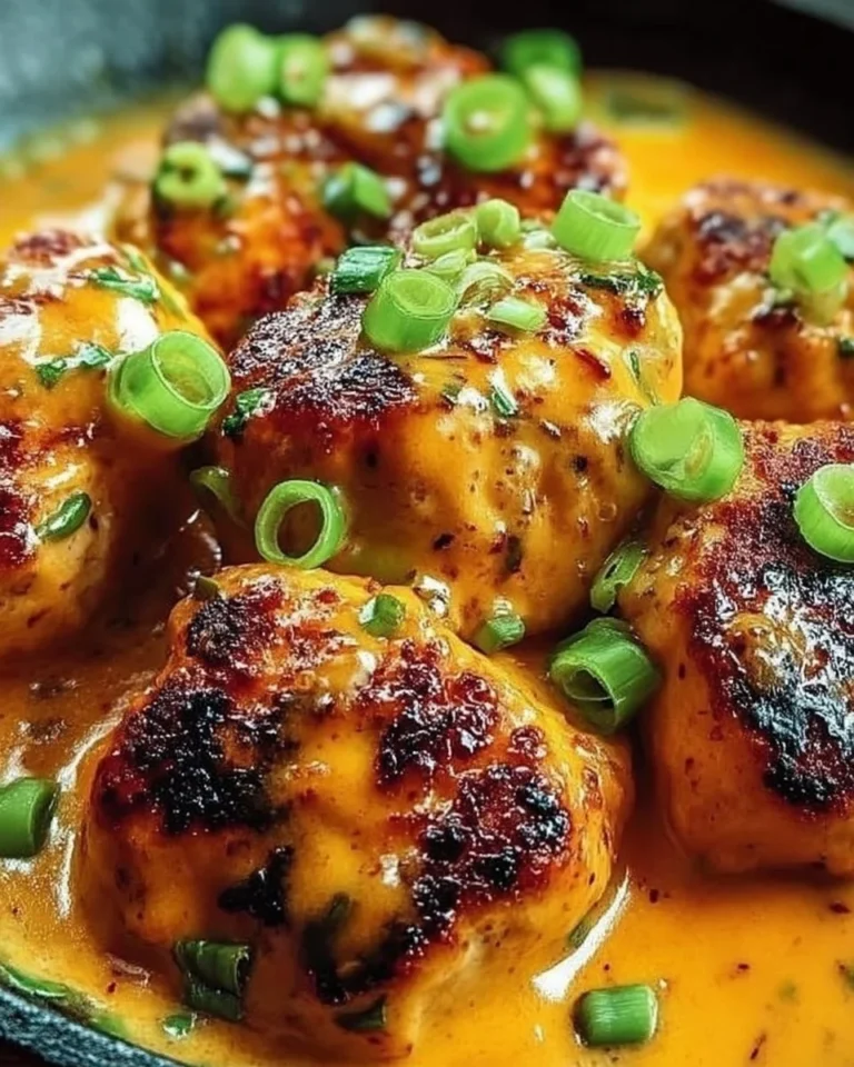 Delicious Low Carb Bang Bang Chicken served with a spicy sauce