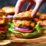 Delicious pimento cheese burgers topped with fresh ingredients