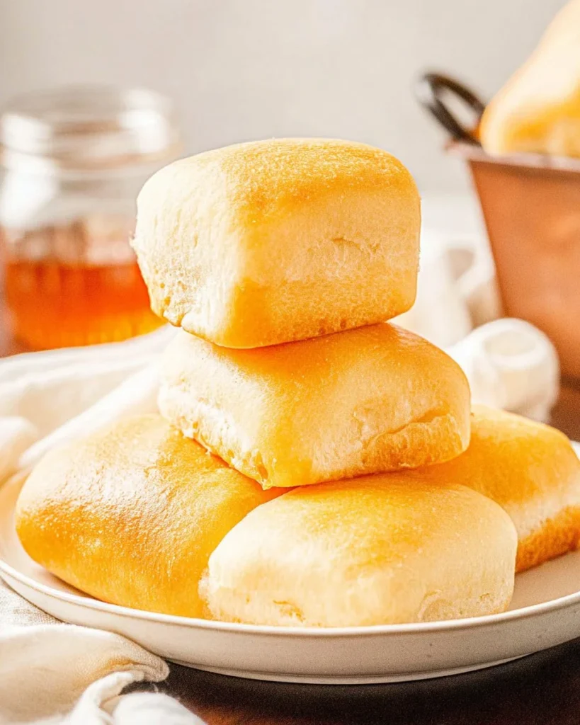 Delicious Texas Roadhouse Rolls served warm with butter