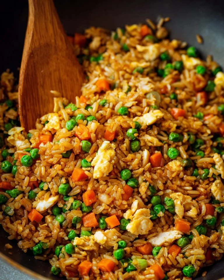 Unique fried rice recipe inspired by family traditions and flavors.