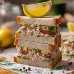 Delicious Tunacado Sandwich with fresh ingredients and creamy sauce