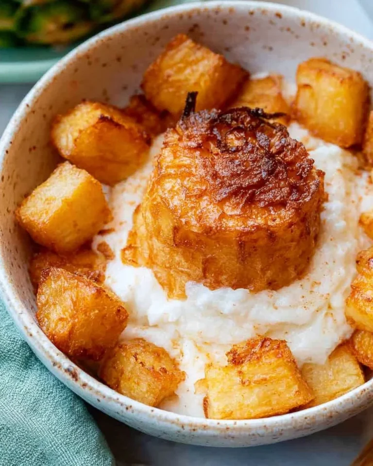 Delicious air fryer pineapple slices with a caramelized glaze