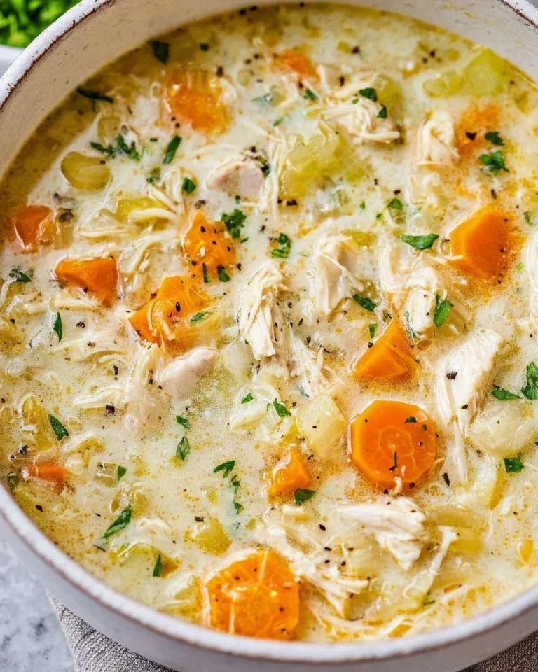 Bowl of Avgolemono soup, traditional Greek lemon chicken soup with herbs.