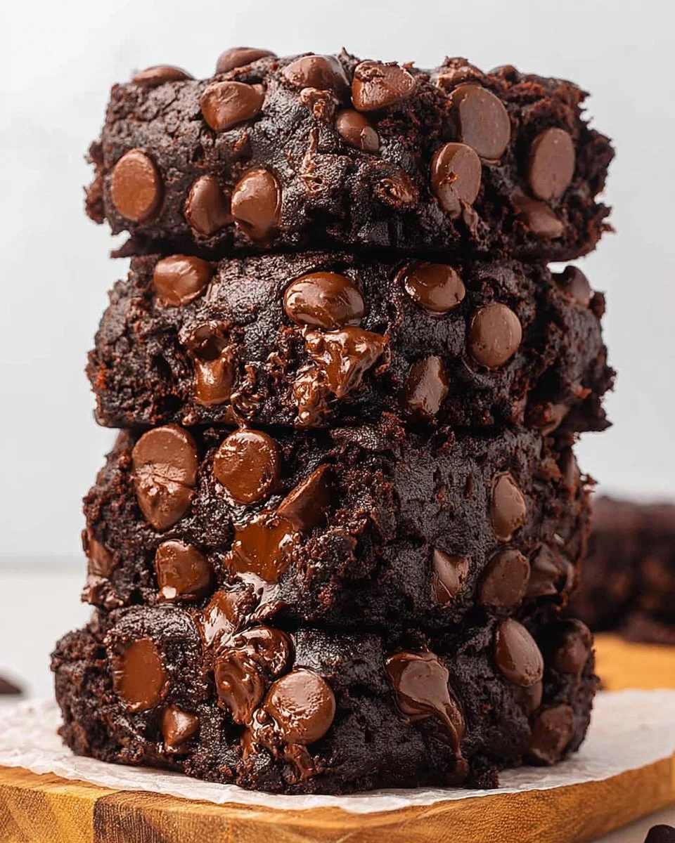 Delicious chocolate zucchini banana bread slice on a plate