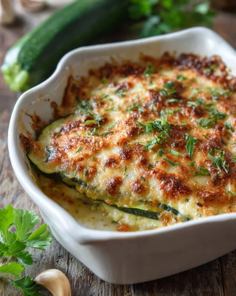 Delicious grilled zucchini lasagna layered with fresh ingredients and cheese