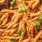 Delicious Marry Me Pasta served in a bowl with fresh herbs.