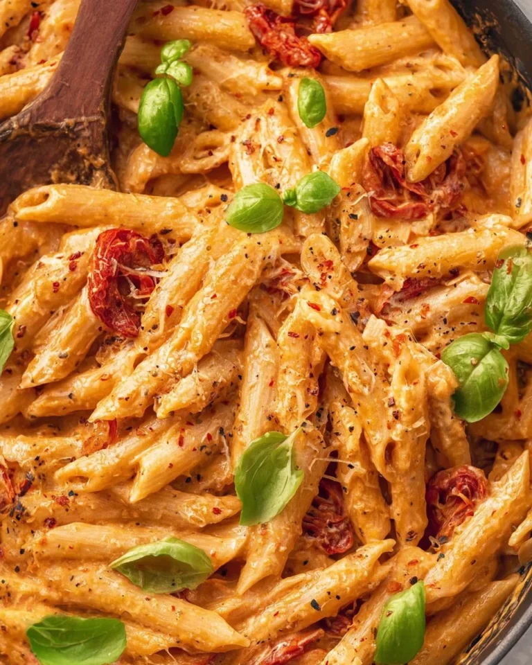 Delicious Marry Me Pasta served in a bowl with fresh herbs.