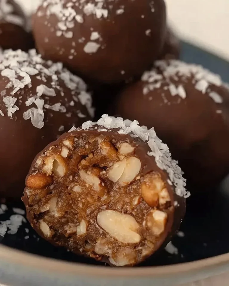 Delicious no-bake pecan pie balls ready to enjoy as a sweet treat