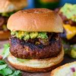 Juicy Southwest Chorizo Burgers grilled to perfection