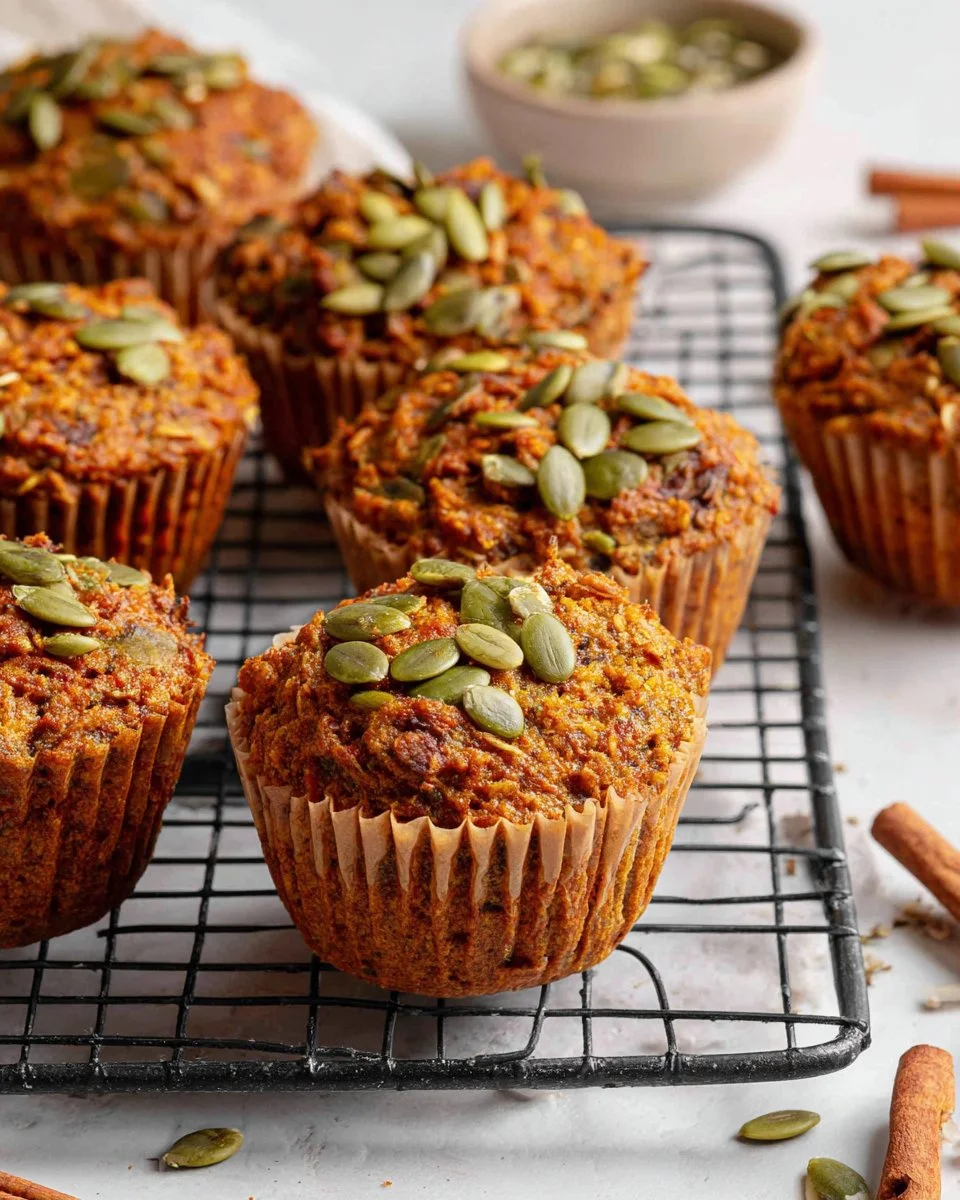 Vegan Whole Wheat Morning Glory Muffins with carrots, apples, and nuts