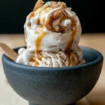 Delicious homemade apple pie ice cream made with Ninja Creami machine