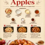 Delicious bowl of easy cinnamon apples, a quick and healthy dessert