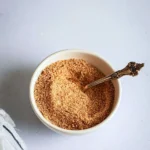 Bowl of gluten free breadcrumbs ready for cooking and baking applications.