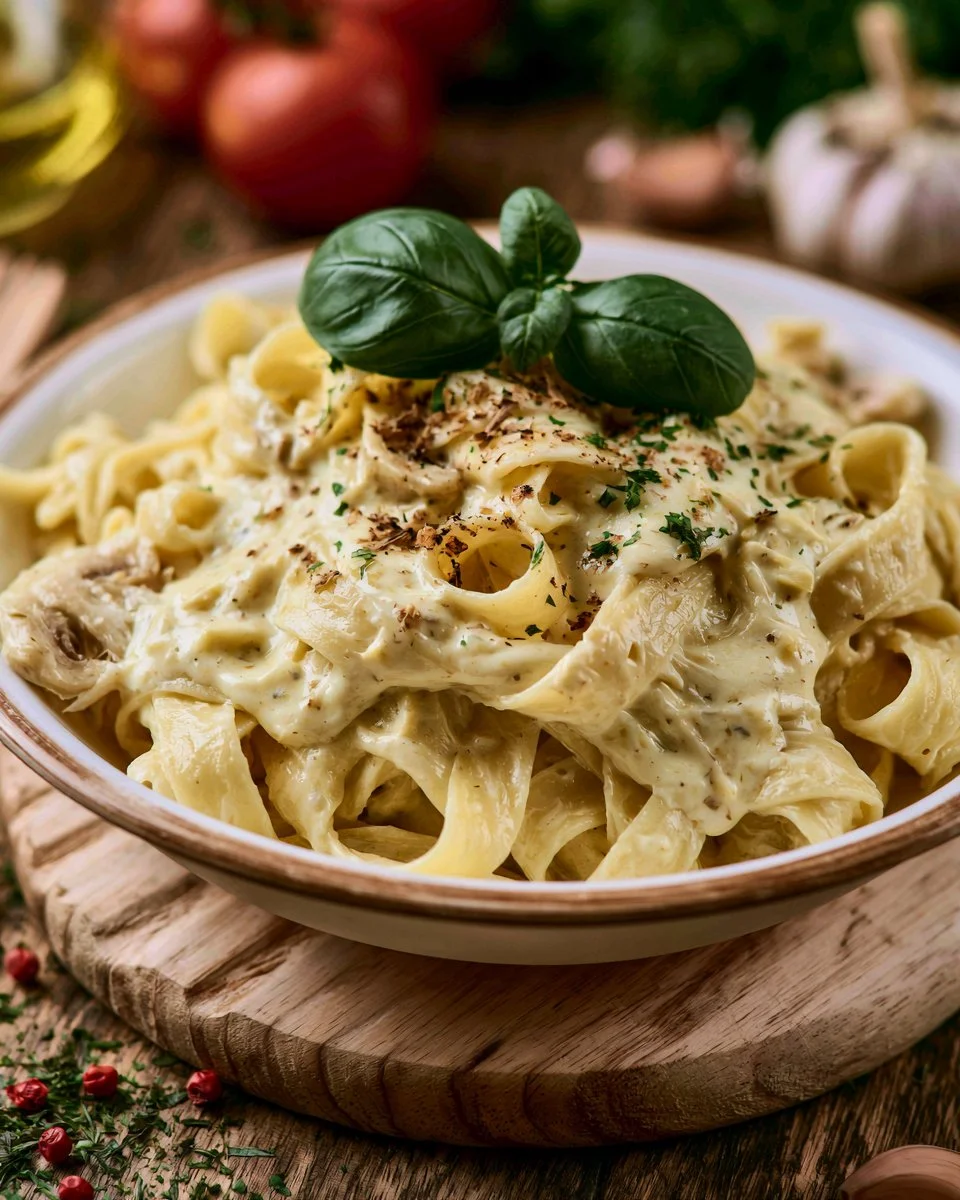 Creamy homemade Alfredo Sauce ready to pour over pasta