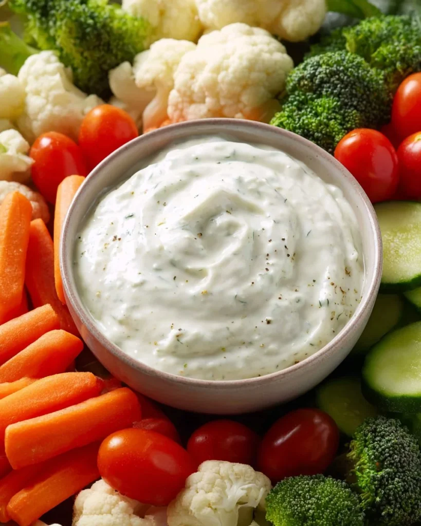 Bowl of homemade ranch seasoning with fresh herbs and spices