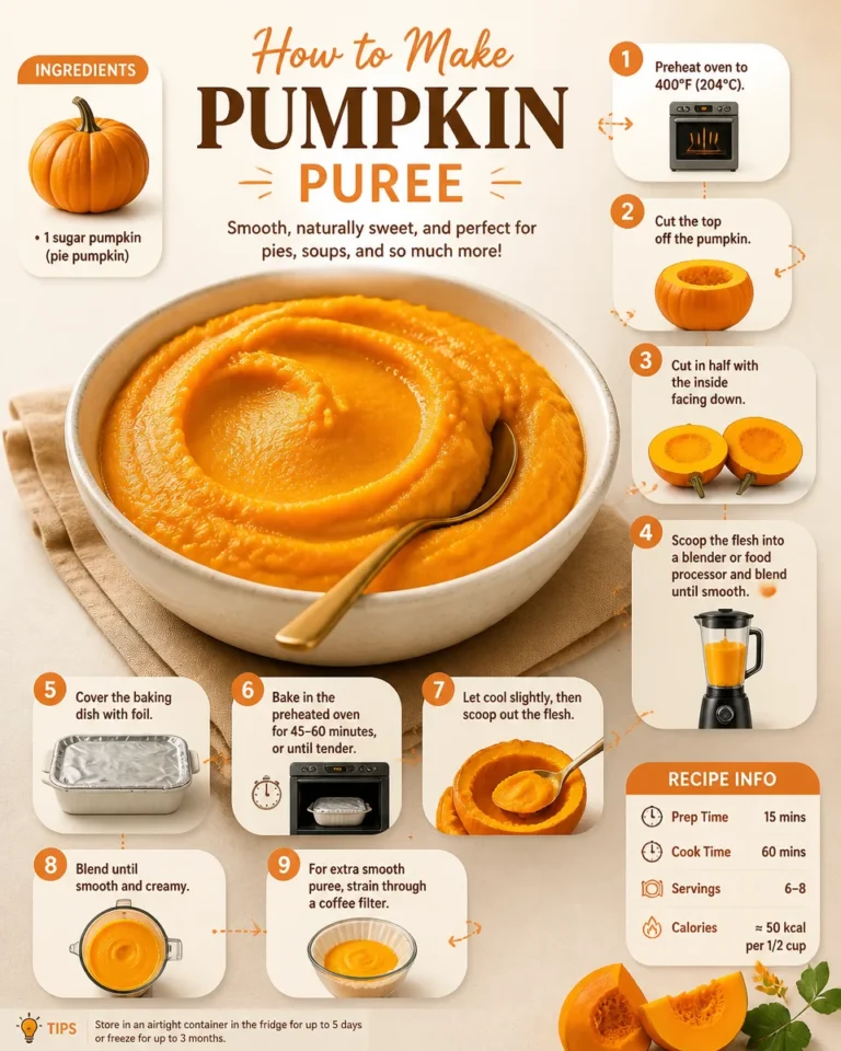 Homemade pumpkin puree in a bowl ready for baking and cooking