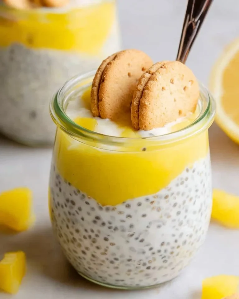Protein Lemon Cream Pie Chia Seed Pudding topped with lemon zest