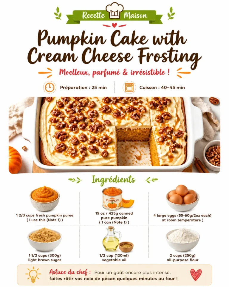 Delicious pumpkin cake with cream cheese frosting ready for fall celebrations