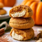 Delicious Pumpkin Cheesecake Cookies decorated with autumn spices
