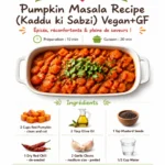 A bowl of vegan Pumpkin Masala dish, showcasing vibrant flavors and spices.