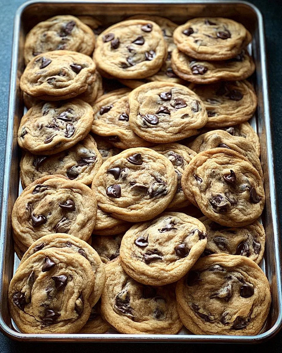 Delicious soft and chewy chocolate chip cookies on a plate