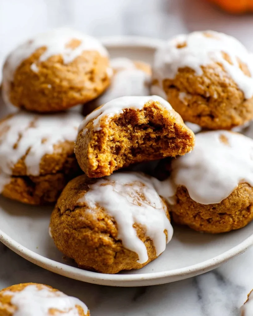 Deliciously soft pumpkin cookies with a hint of autumn spice